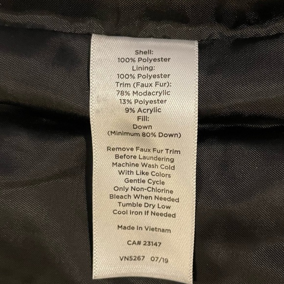 TALBOTS Red Black Buffalo Check Down Puffer Vest | Size Small - Picture 8 of 11